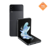 Pre-owned Samsung Galaxy Z Flip4 with foldable display, clean screen, and dual-camera setup.